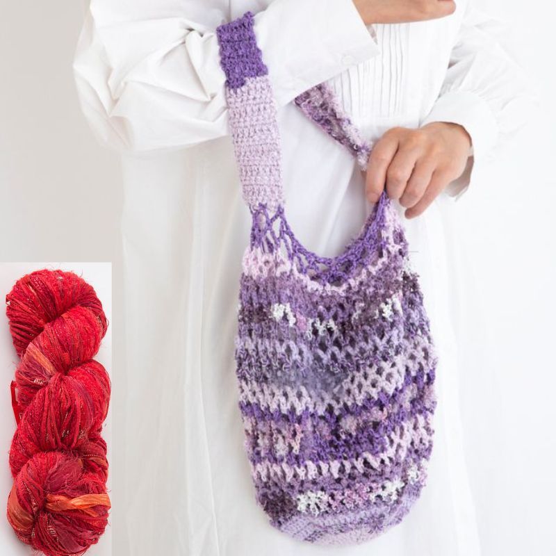 【Keitoキット】アルプダズルのメッシュBag（赤）