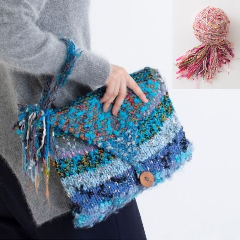 【Keitoキット】クラッチバッグ（ピンク）