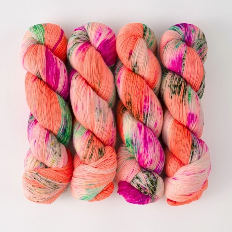 Hedgehog Fibres HHF ソックヤーン　手染め3カセ　Sock