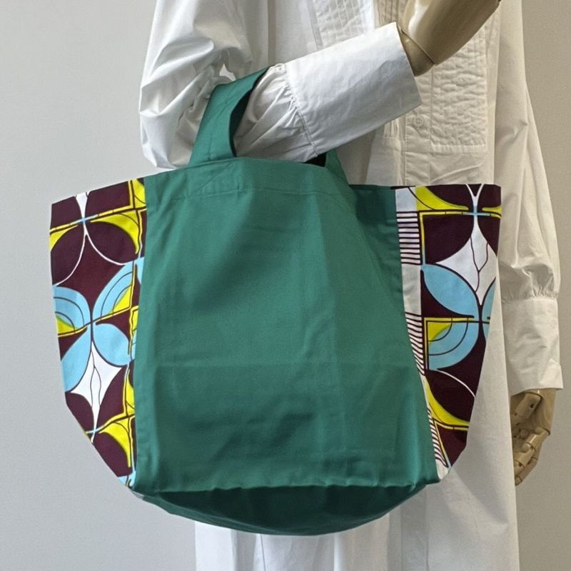 スクエアトート  グリーン