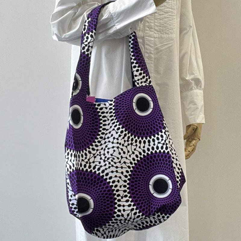 バルーンバッグ  サン・レイパープル×ホワイト