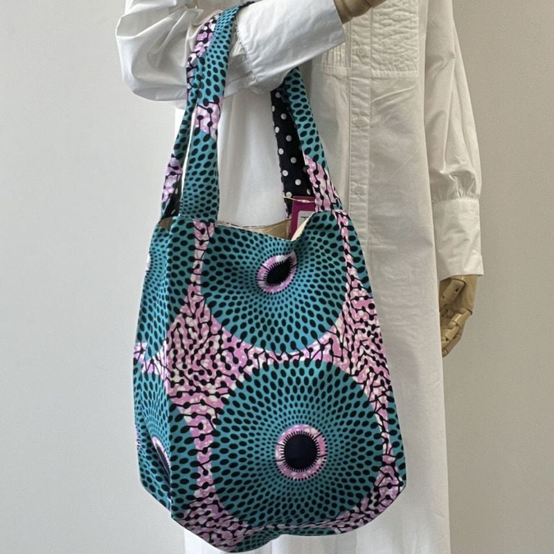 バルーンバッグ  サン・レイ  ベビーピンク×ブルー