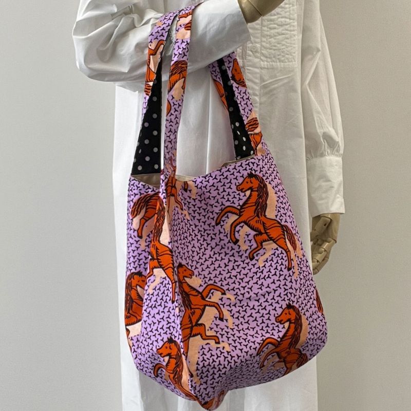 バルーンバッグ  ホース  ピンク×オレンジ