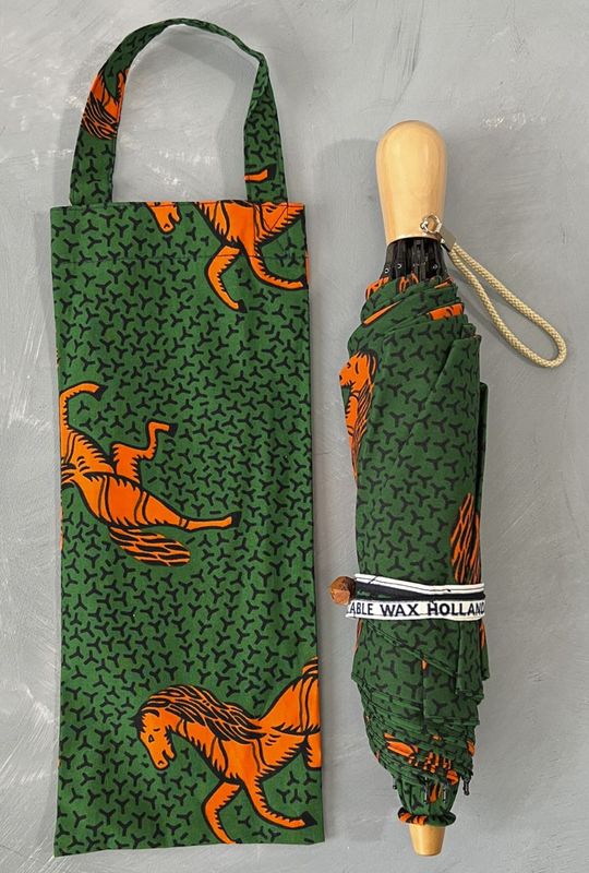 折りたたみ傘（晴雨兼用）50cm  ホース柄