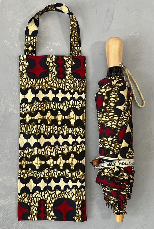 折りたたみ傘（晴雨兼用）50cm  モダンZigZag柄