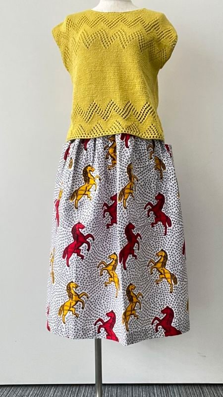 ギャザースカート80cm  ホース  ホワイトベース