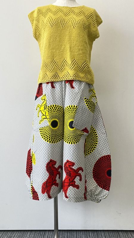 バルーンキュロット（S-Mサイズ）ホースと太陽柄