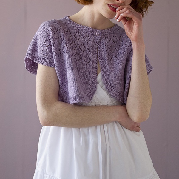 【糸セット】「毛糸だま2025夏」P.33さらっとコットンのボレロ