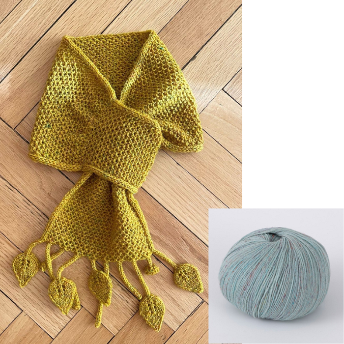 【Designed by飛田眞理】リボンスカーフ(うるり03)