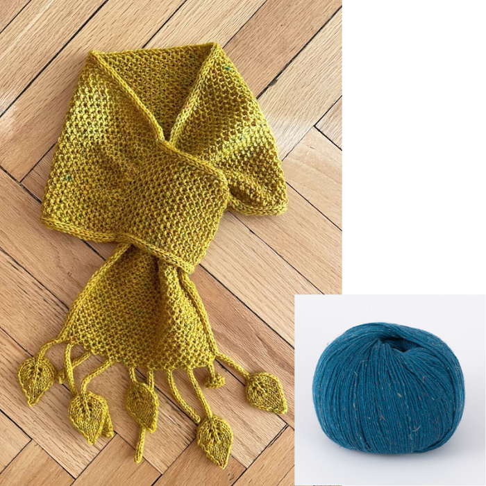 【Designed by飛田眞理】リボンスカーフ（うるり05）