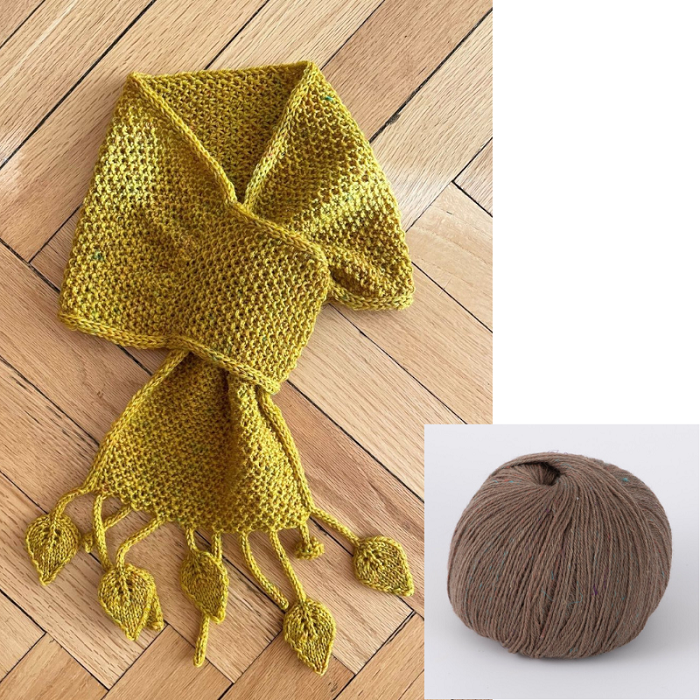 【Designed by飛田眞理】リボンスカーフ（うるり06）