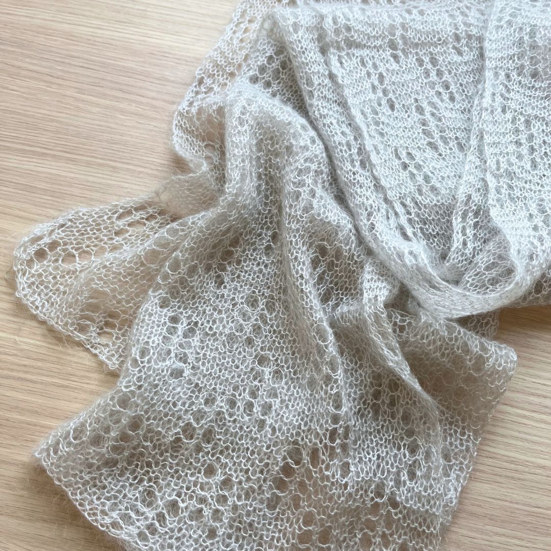 【Keitoキット】「空気のようにかるいモヘアストール」（サンプルカラー＃16）