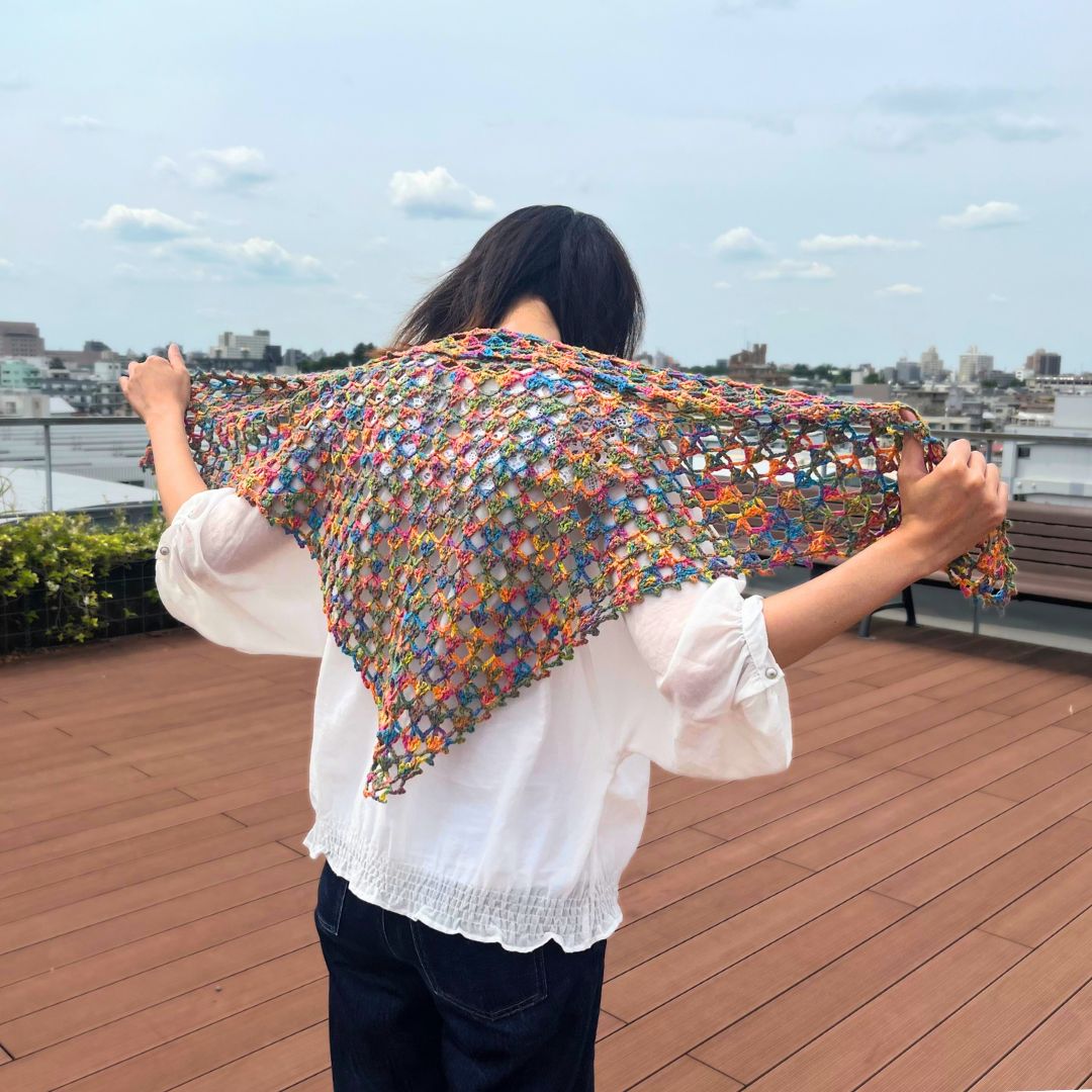 【Keitoキット】iro-iroショール (パステル) 