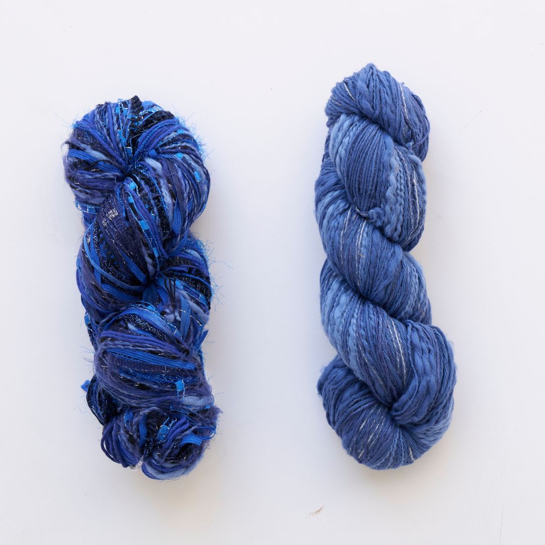 【キット】「毛糸だま2023夏」ウェーブレースショール（サンプルカラー）