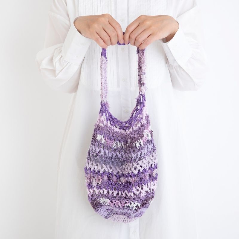 【Keitoキット】アルプダズルのメッシュBag（薄紫）