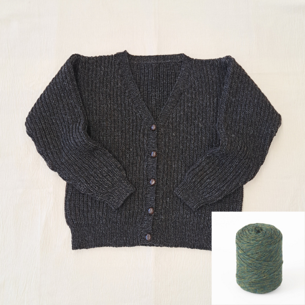 【Keitoキット】「カムバックのハンサムカーデ」（06ミドリ）