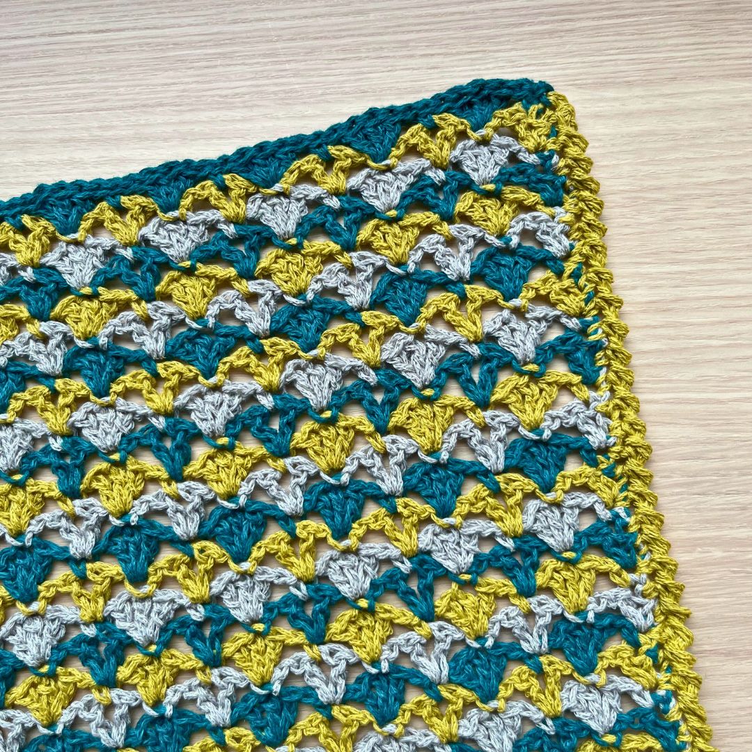 【Keitoキット】わたかみりりりの横編みショール（サンプルカラー）