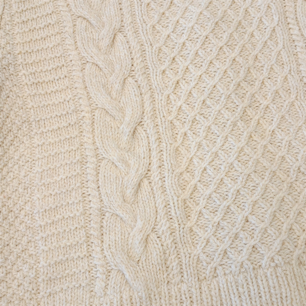 【Keitoキット】「カムバックのアランカーディガン」(06ミドリ)