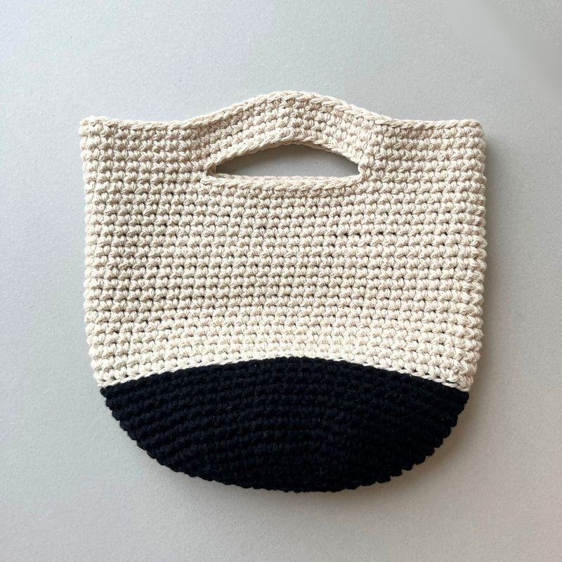 【Keitoキット】フェアリーフロスの丸底バッグ（サンプルカラー）