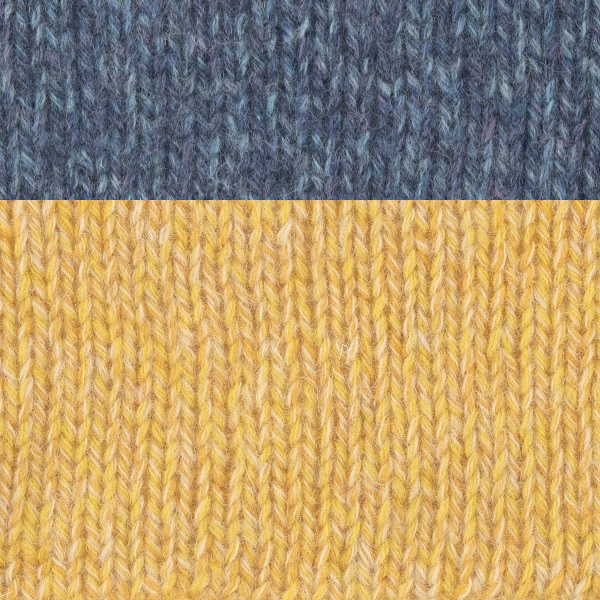 【Keitoキット】「丸ヨークのあったかセーター」（05キ×07ブルー）