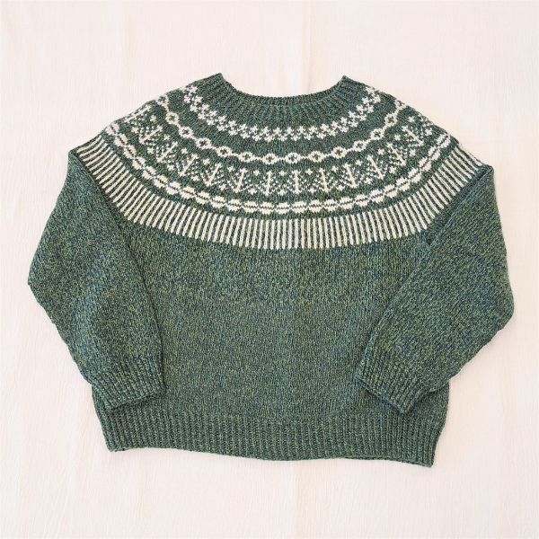 【Keitoキット】「丸ヨークのあったかセーター」（サンプルカラー）