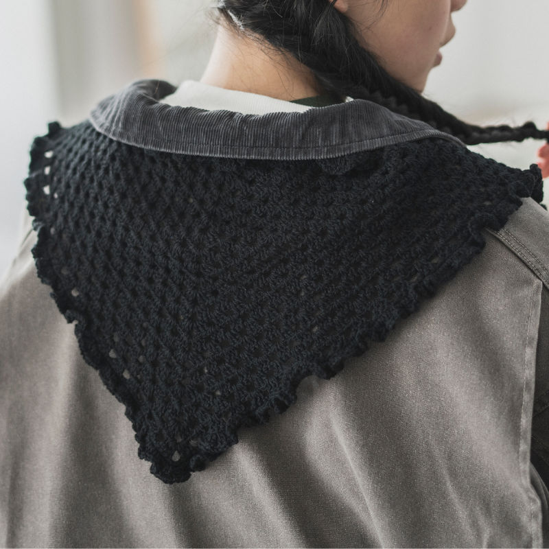 【糸セット】「Enjoy Keitoあみものダイアリー」 P.21 バブーシュカショール