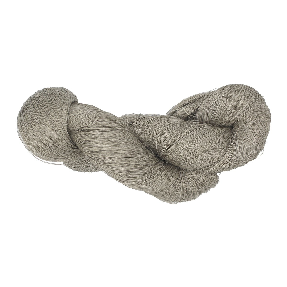 L5.リネン(亜麻)単糸 グレー 麻100% 200g綛 737円/100g(税込)