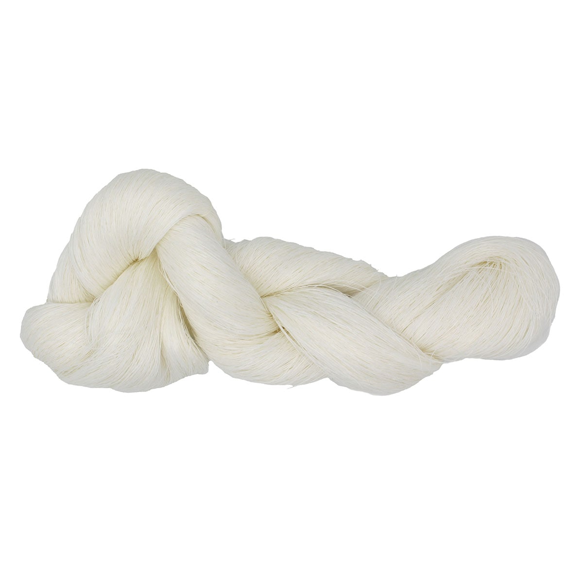 L13.リネン糸(亜麻) 白 単糸 27/1 麻100% 190g綛 722円/100g(税込)