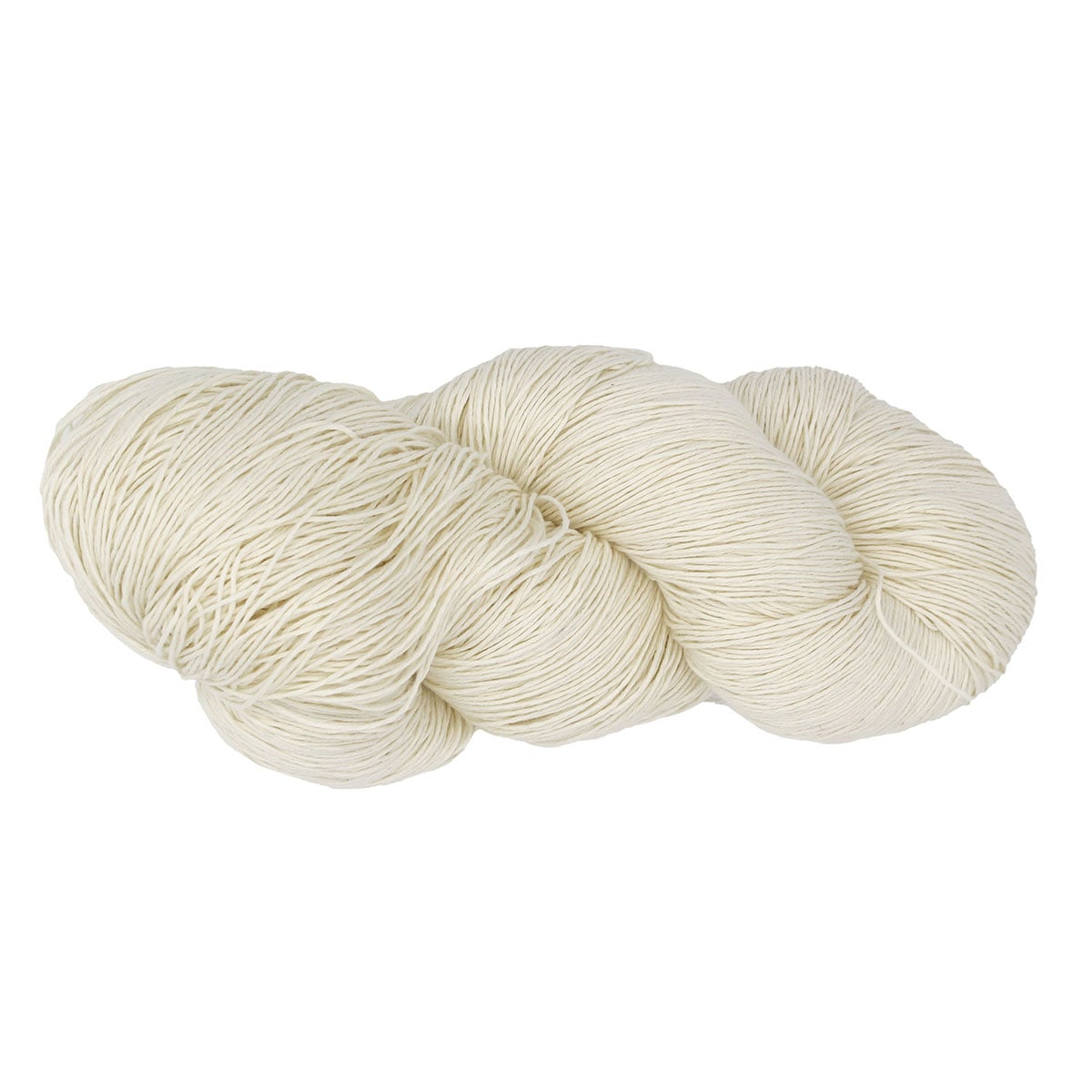 M21A.木綿パール糸 生成り　木綿100% 100g綛 730円/100g(税込)