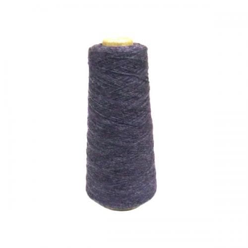 W913.ラムウール糸 単糸 紫  100ｇコーン