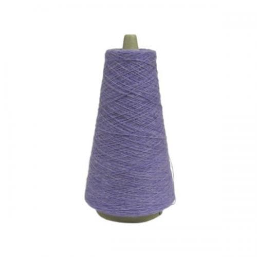 W913.ラムウール糸 単糸 薄紫  100ｇコーン