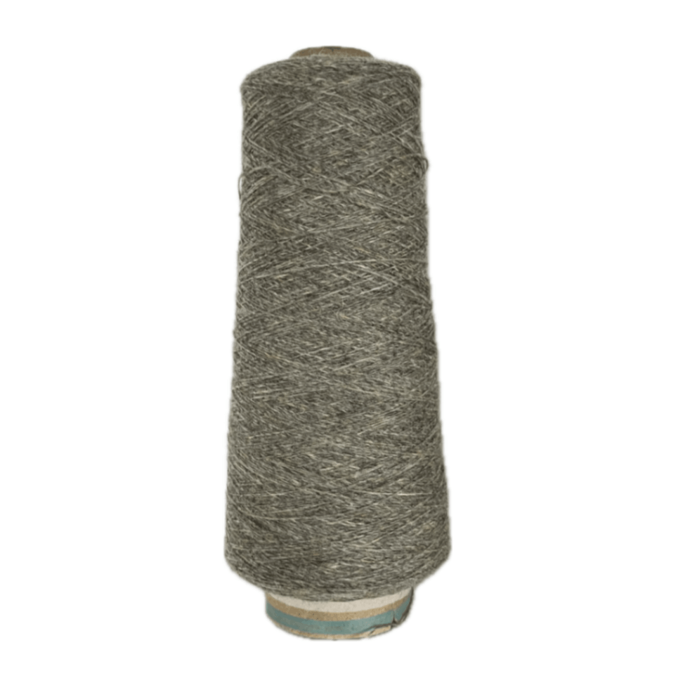 W913.ラムウール糸 単糸 グレー 100gコーン
