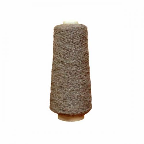 W913.ラムウール糸 単糸 淡茶 100gコーン
