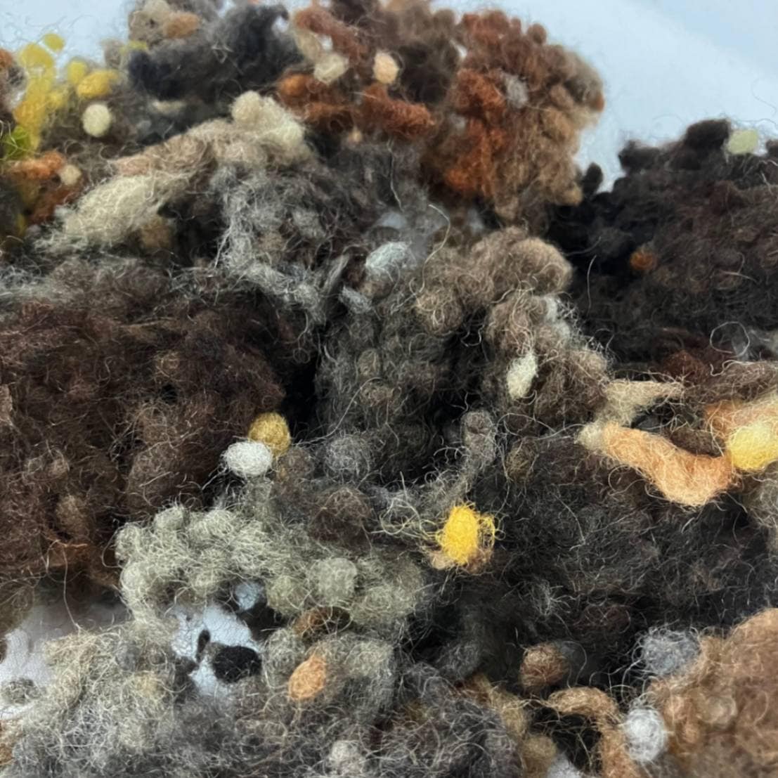 多色染めネップネップ　茶系 20g　