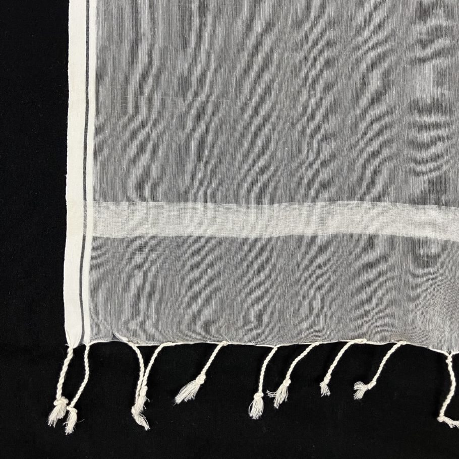 149.薄平織りショール　絹50% 綿50% 