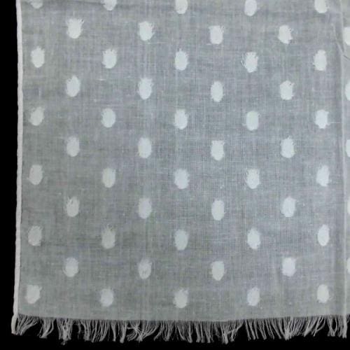335.木綿ローン水玉ストール　木綿 100%