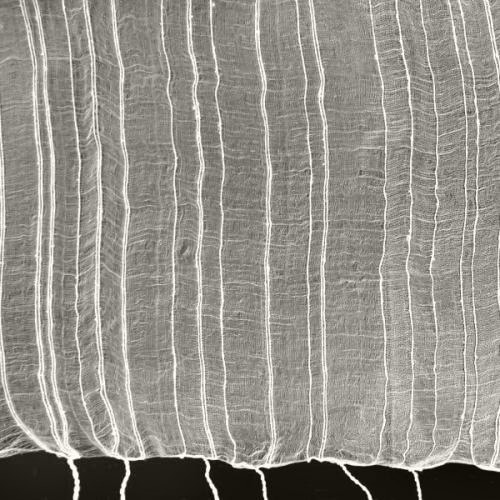 884.絹真綿織りマフラー　タテ　　絹100% 