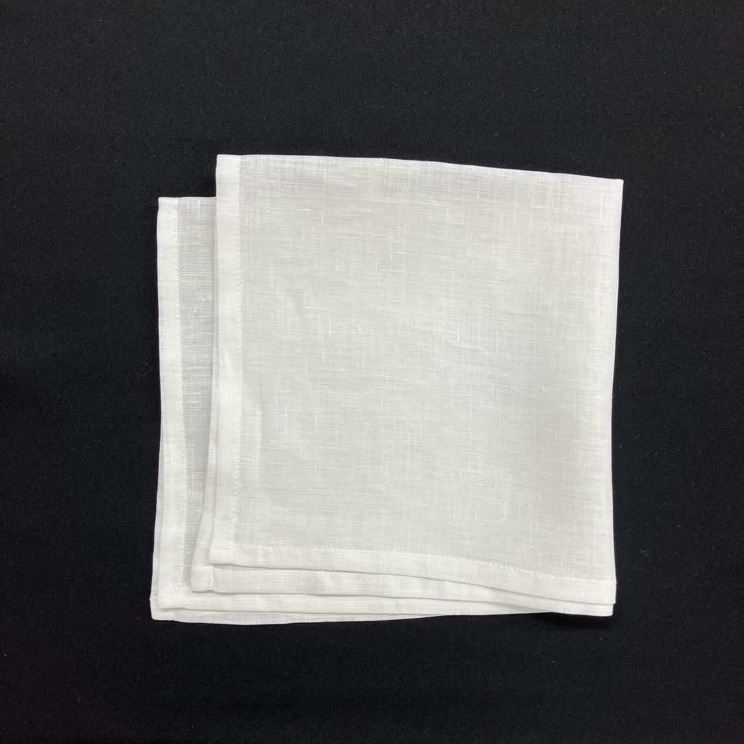 【在庫限り40%off】12.リネンハンカチ　リネン100%