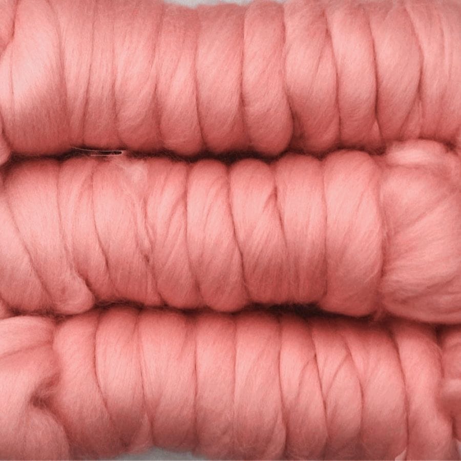 【デビューSALE 10％OFF】金の羊染めメリノウール 64's サーモン