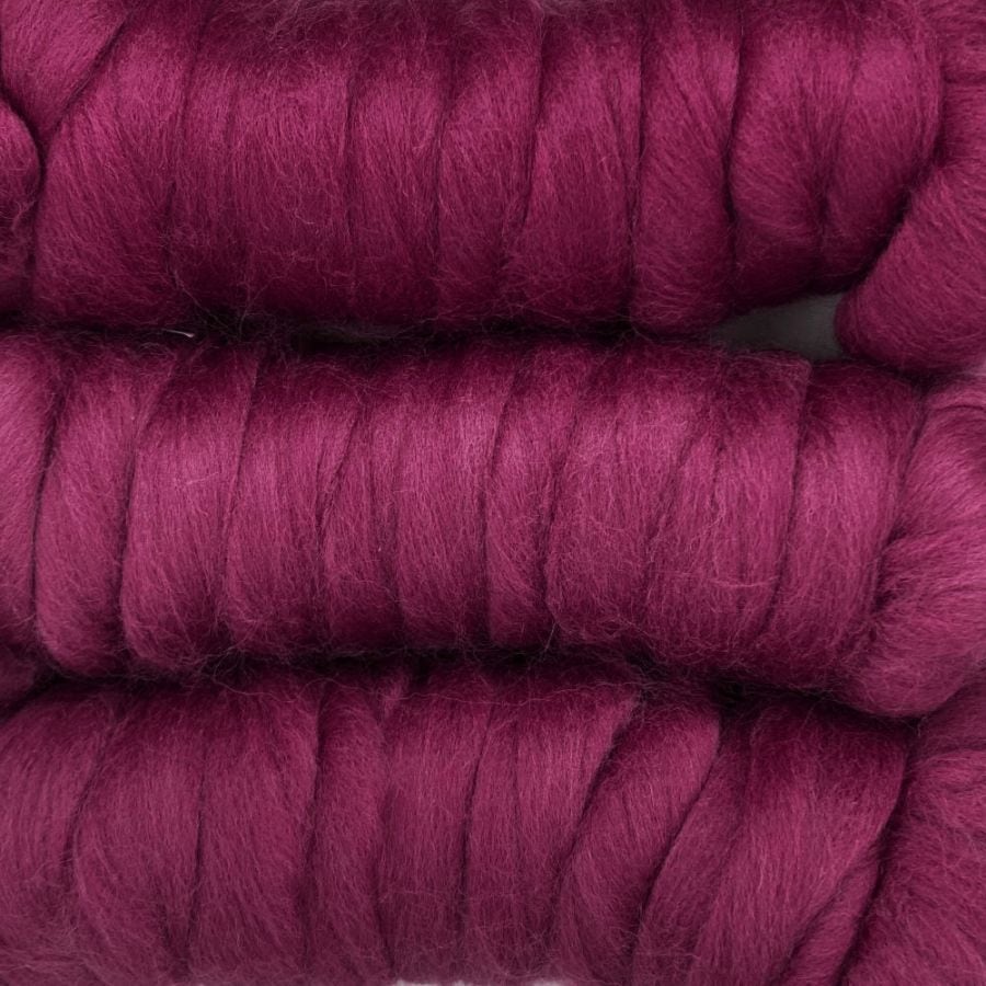 【デビューSALE 10％OFF】金の羊染めメリノウール 64's ラズベリー