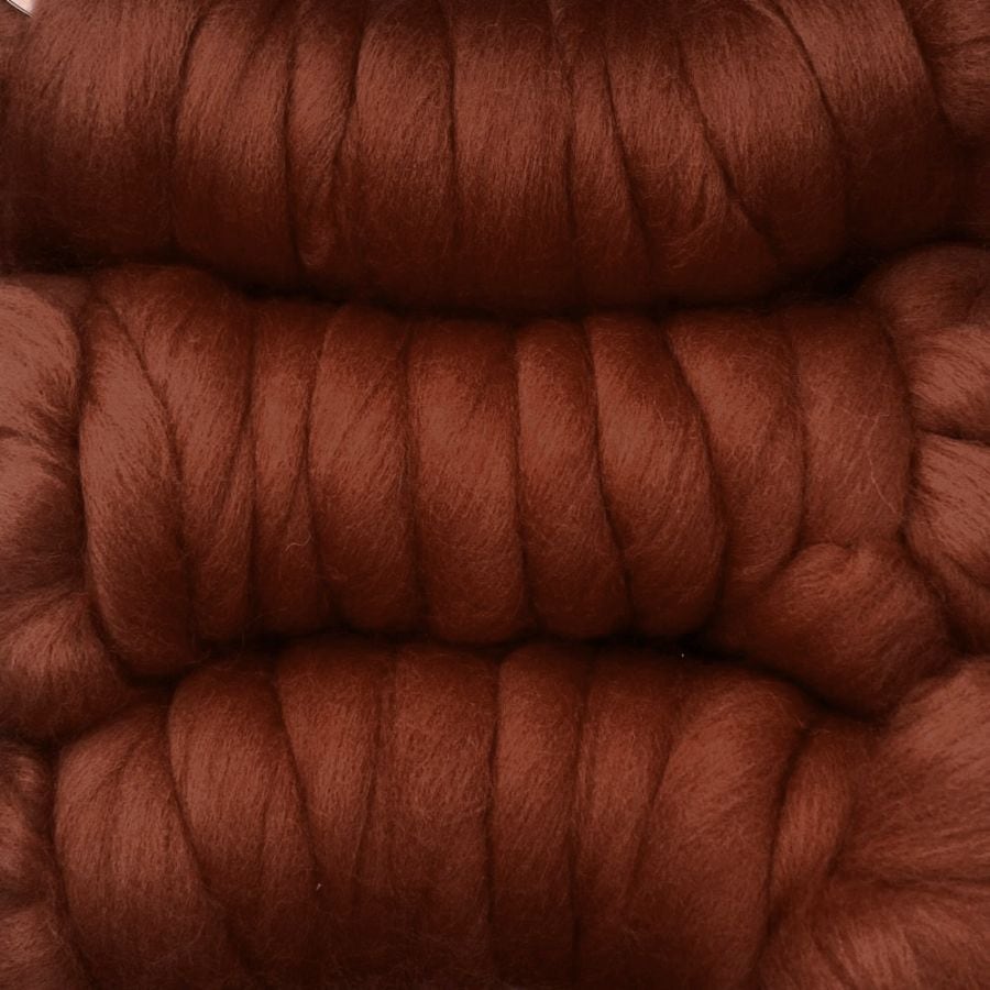 【デビューSALE 10％OFF】金の羊染めメリノウール 64's マホガニー