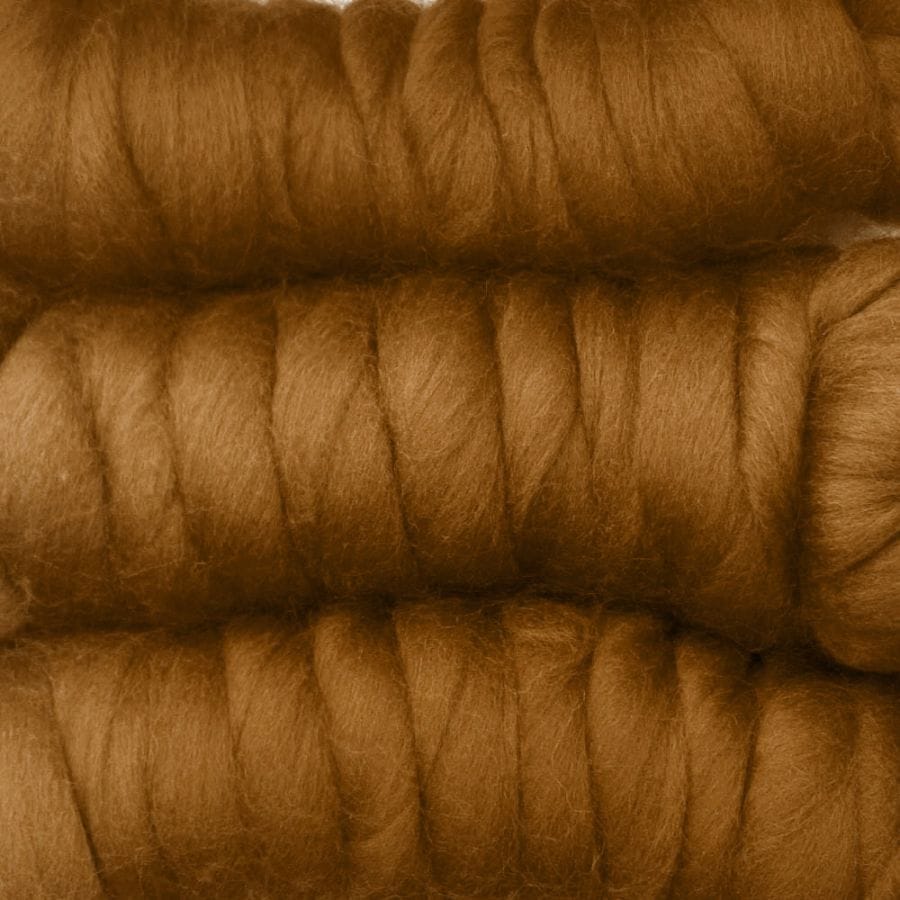 【デビューSALE 10％OFF】金の羊染めメリノウール 64's キャラメル