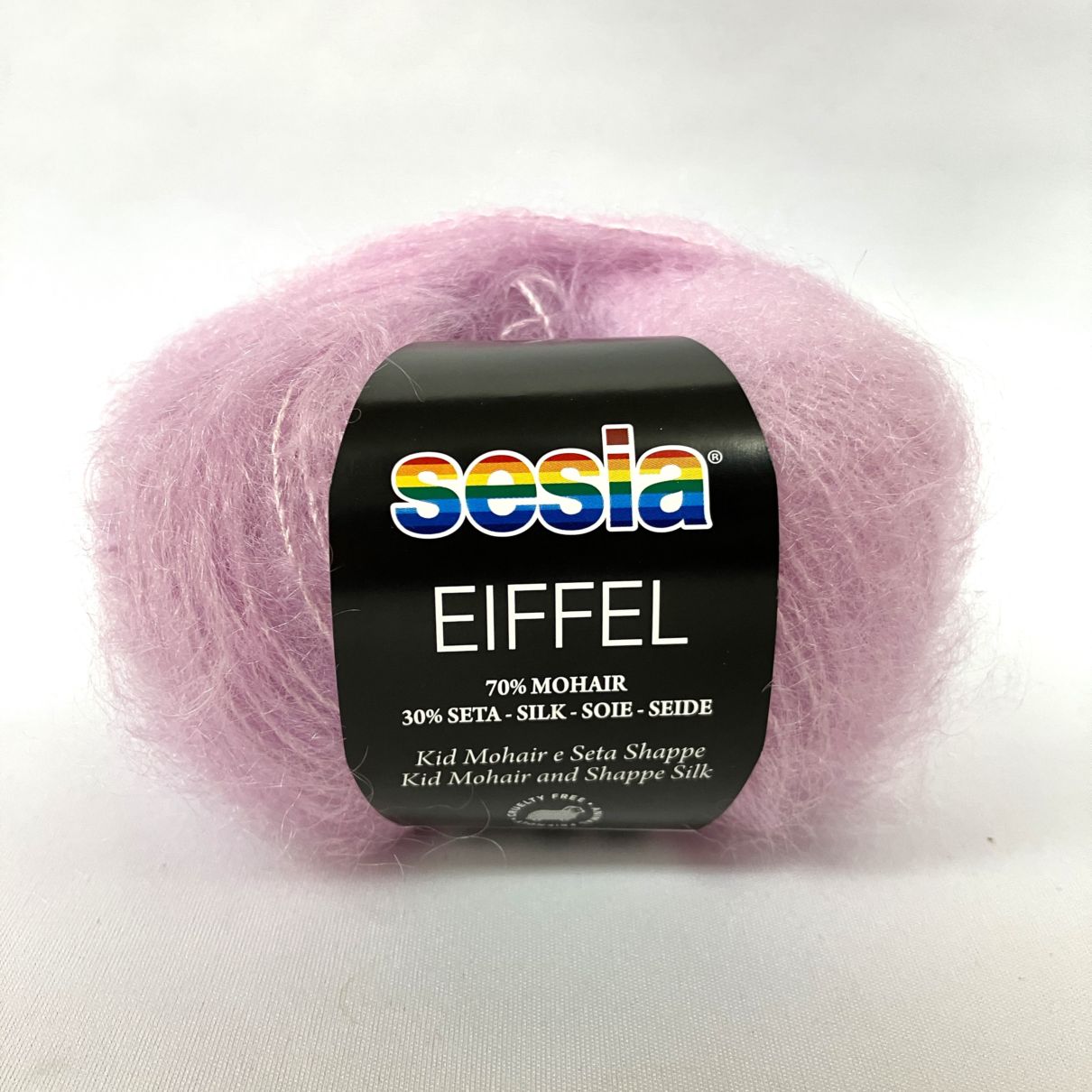 W910 EIFFEL(エッフェル) Sesia ピンク 2791 モヘア70% シルク30% 75m/25g