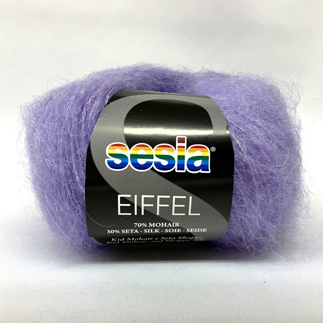 W910 EIFFEL(エッフェル) Sesia ライラック 0185 モヘア70% シルク30% 75m/25g