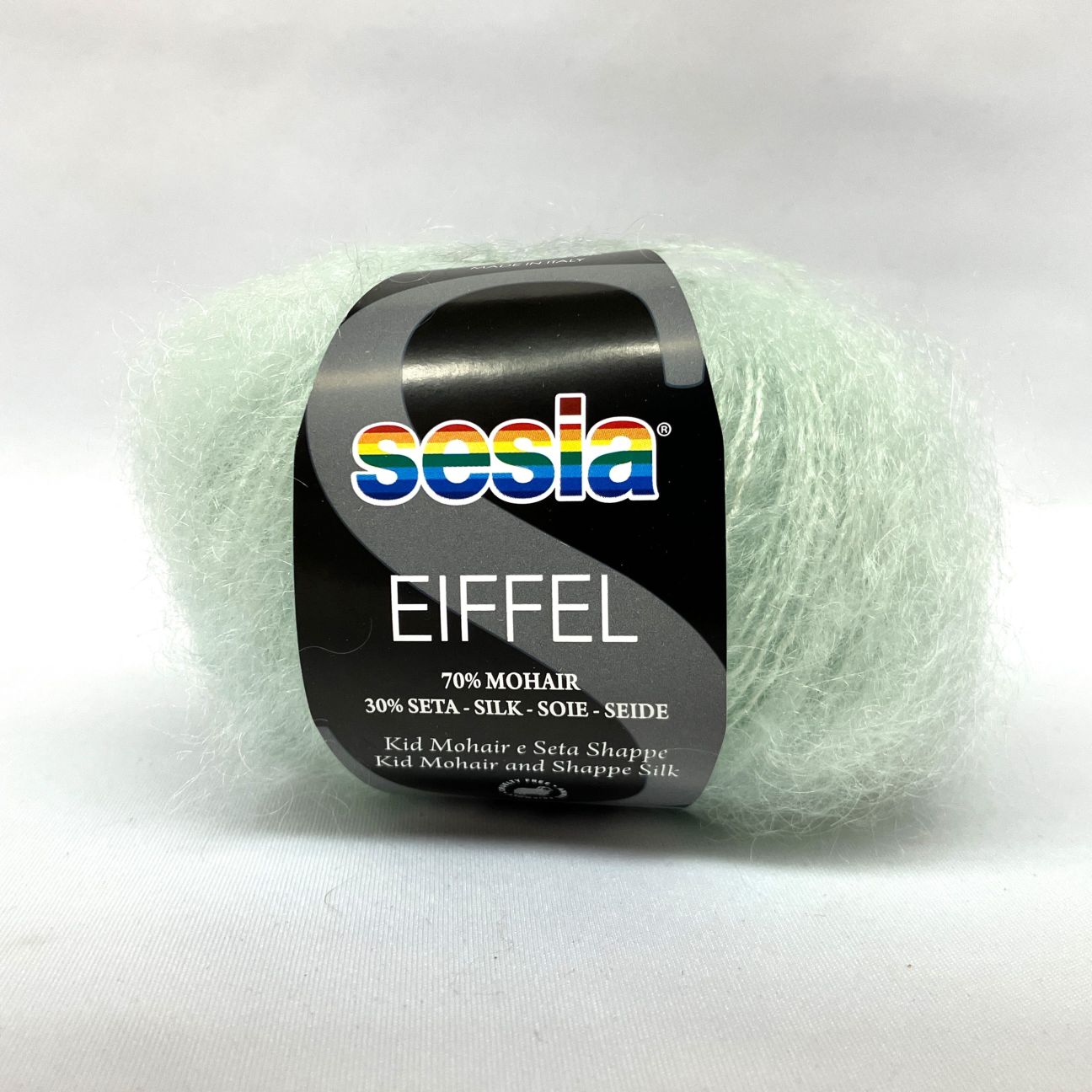 W910 EIFFEL(エッフェル) Sesia アイスグリーン 5905 モヘア70% シルク30% 75m/25g