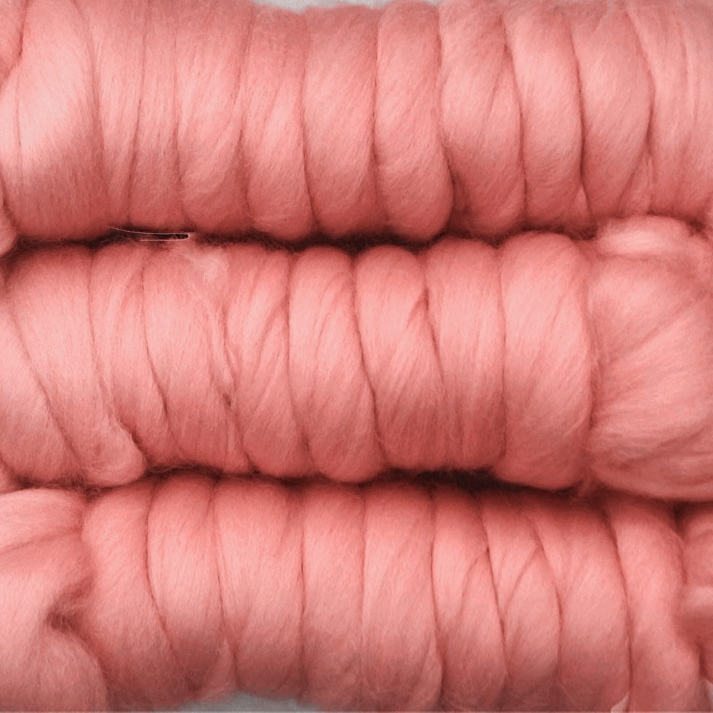 金の羊染めメリノウール 64's サーモン