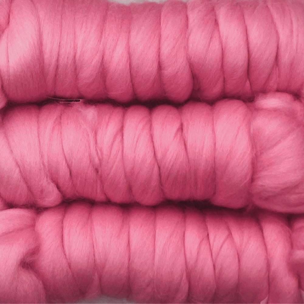 金の羊染めメリノウール 64's ローズ