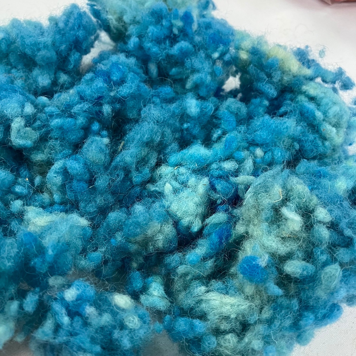 多色染めネップネップ　トルコ系 20g