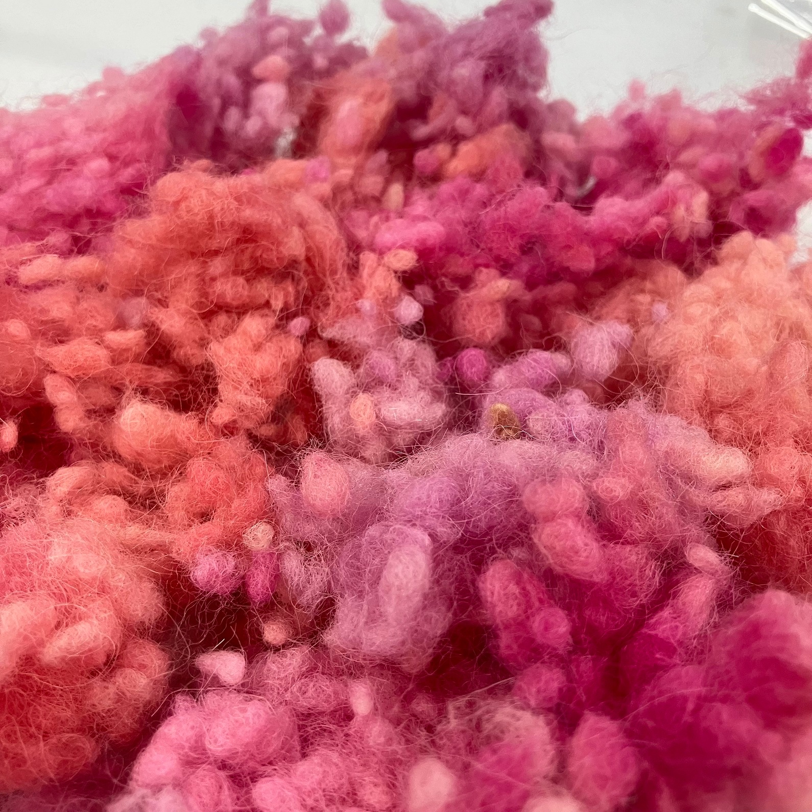 多色染めネップネップ　ピンク系 20g