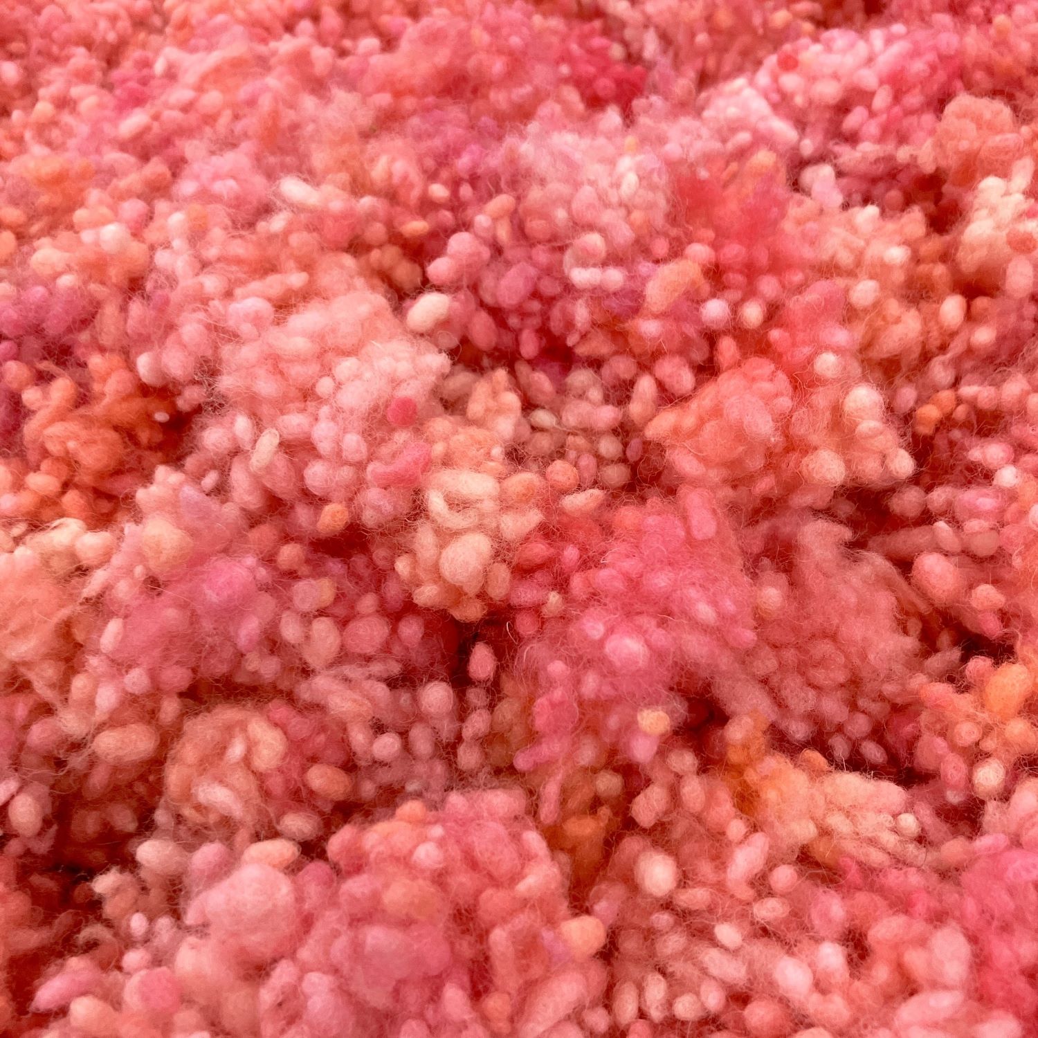 多色染めネップネップ　ピンク系 20g